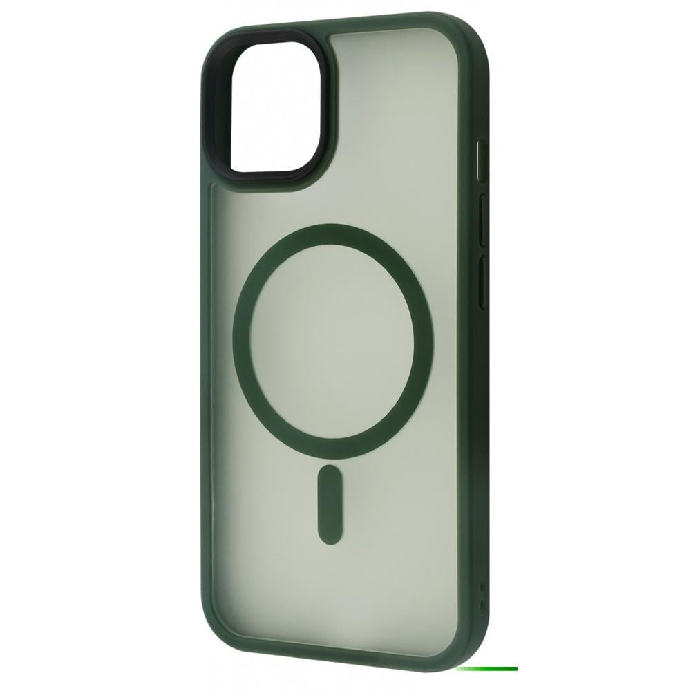 Чехол с поддержкой magsafe WAVE Matte Insane Case with MagSafe iPhone 13 green