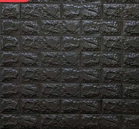 3D-панель декоративна самоклеюча під цеглу 700x770x2 мм Чорний (BN2-010) - фото 3 3D-панель декоративна самоклеюча під цеглу 700x770x2 мм Чорний (BN2-010) - фото 3