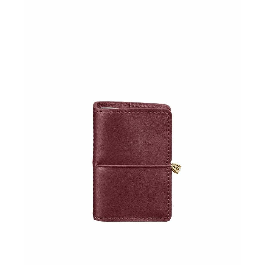 Кард-кейс женский кожаный BlankNote 7.0 Краст Бордовый (A-026640)