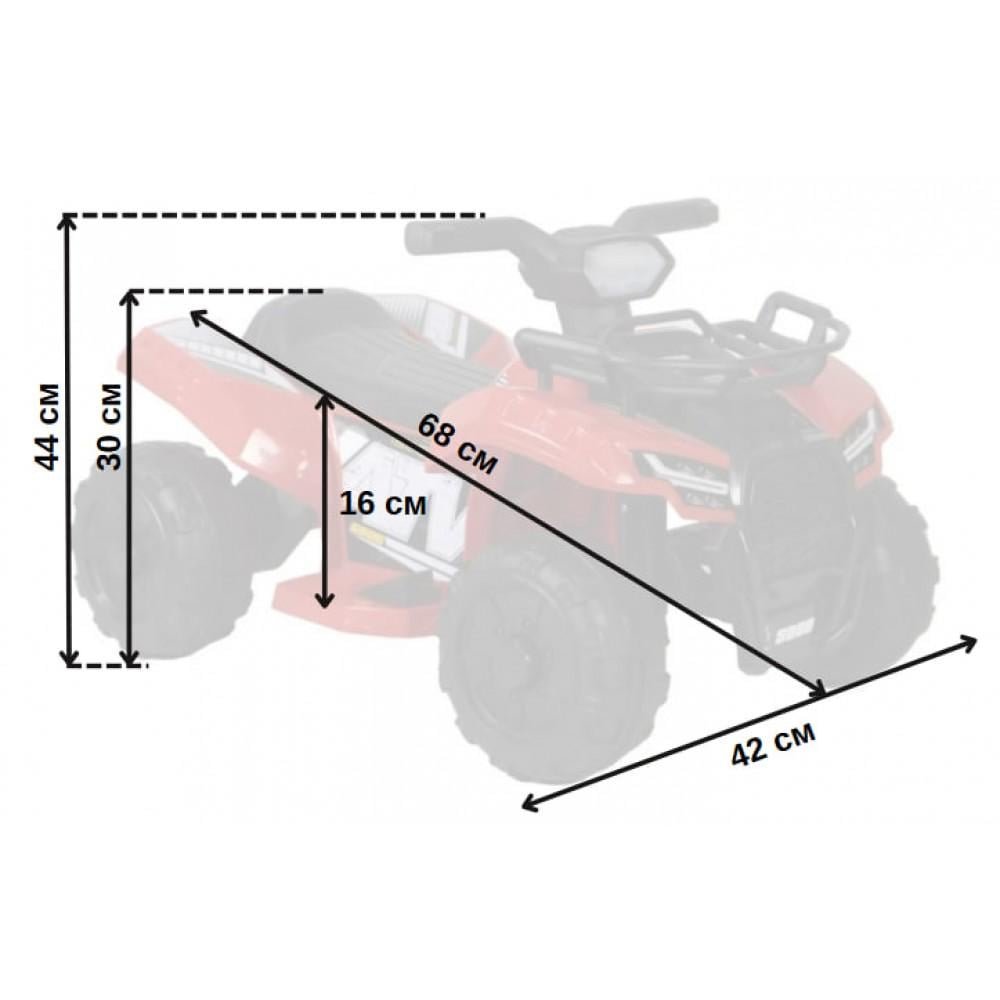 Електроквадроцикл дитячий Spoko MLY-518 Червоний (42300205) - фото 11 Електроквадроцикл дитячий Spoko MLY-518 Червоний (42300205) - фото 11