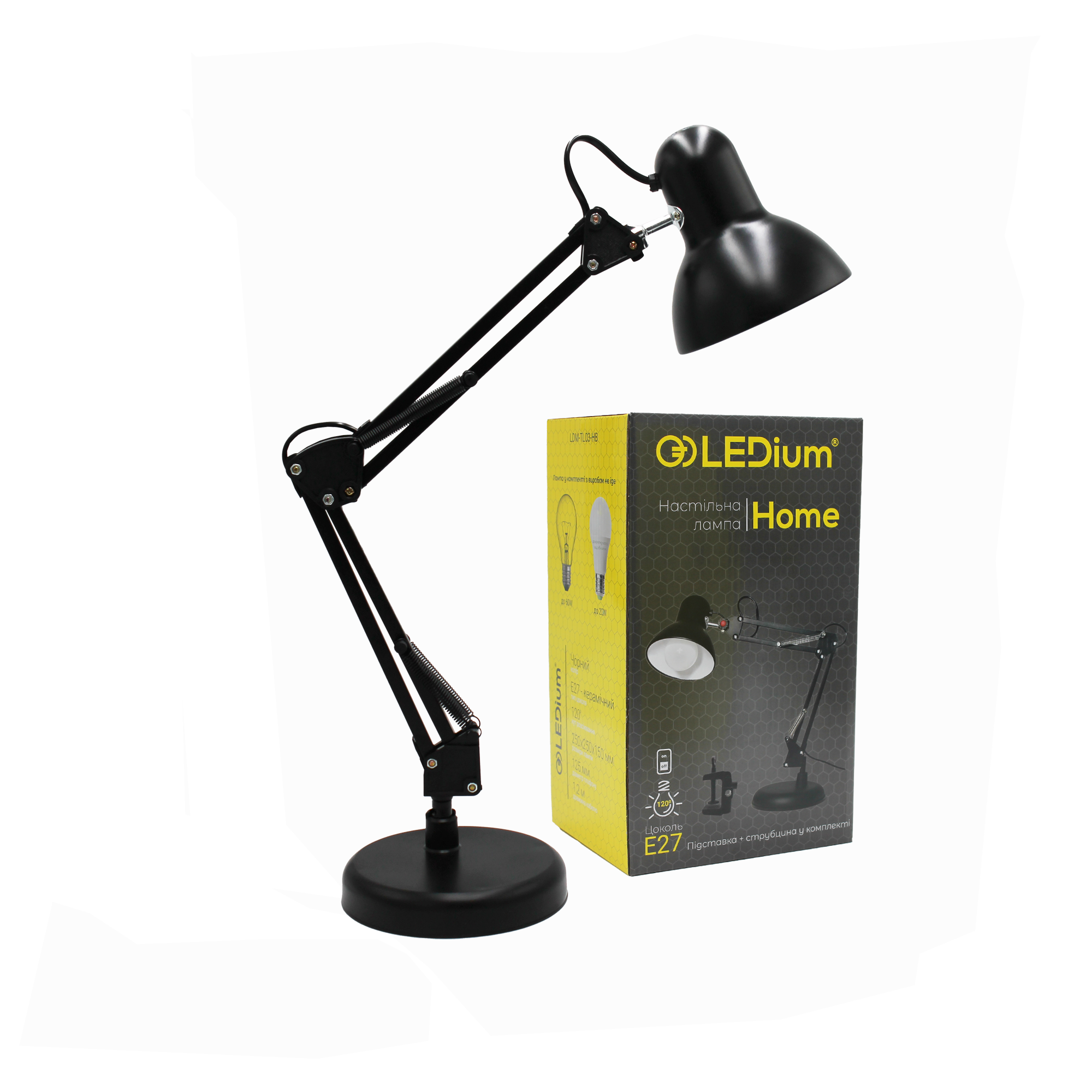 Лампа настільна Home прижим/підставка (17289) - фото 4 Лампа настільна Home прижим/підставка (17289) - фото 4