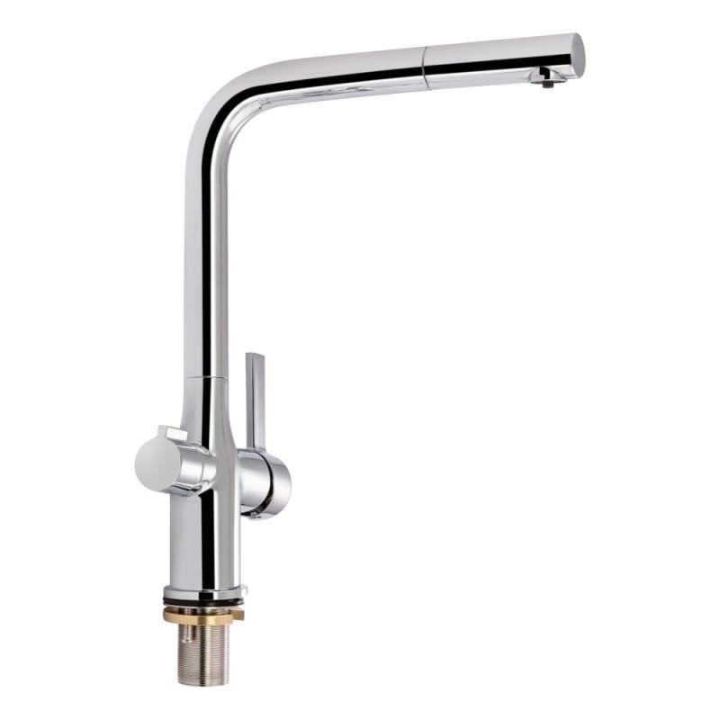Смеситель для кухни Q-tap Kuchyne QTKUCH92107FC на две воды Хром (77425)