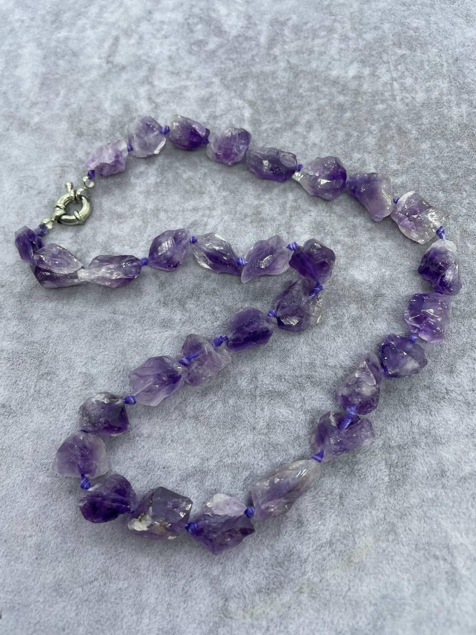 Намисто аметист 45 см Фіолетовий (306)