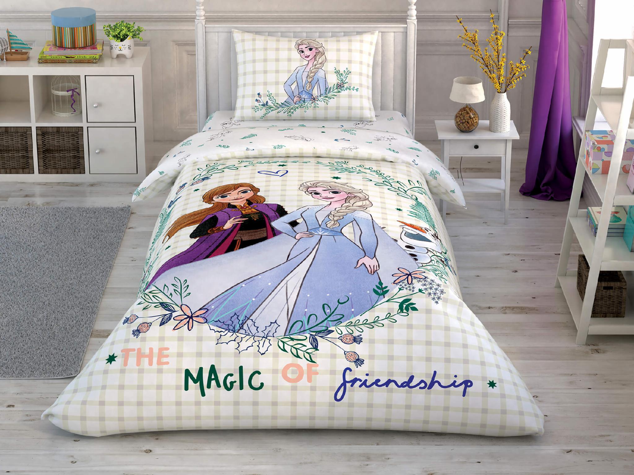 Комплект постельного белья TAC Disney 160x220 см Frozen 2 Friendship (23359242)