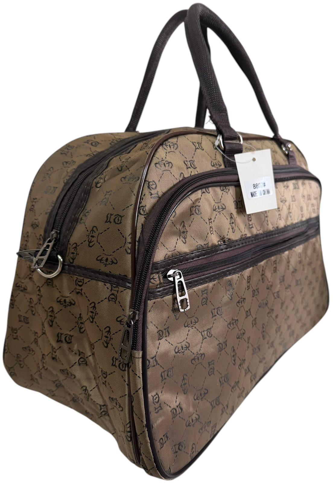 Сумка дорожная ручная кладь с длинным ремнем через плечо Коричневый (8807BB) - фото 2 Сумка дорожная ручная кладь с длинным ремнем через плечо Коричневый (8807BB) - фото 2