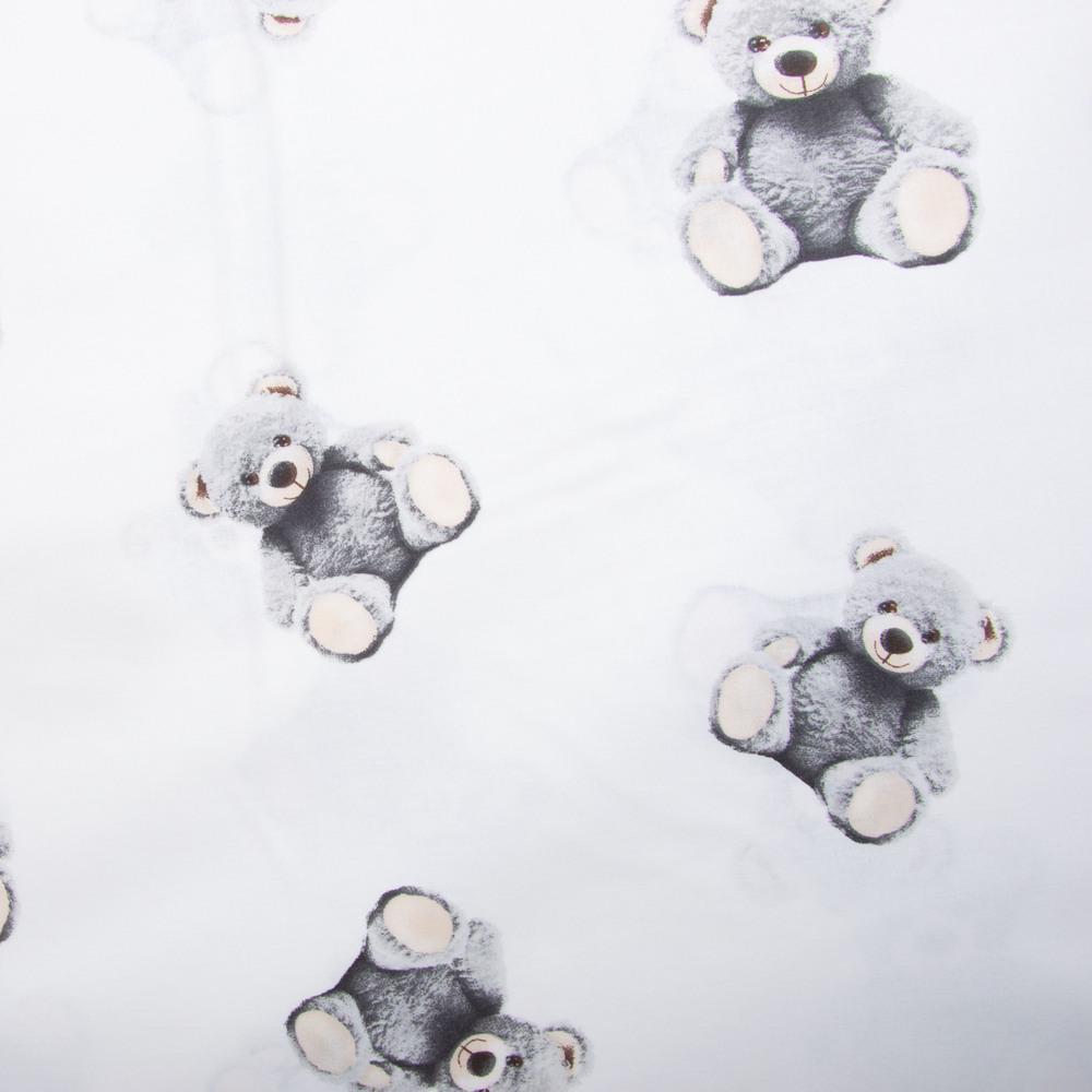 Ткань бязь ранфорс для постельного белья 8110 v-2 Медвежата 130 гр/м2 240 см Серый (27209) Ткань бязь ранфорс для постельного белья 8110 v-2 Медвежата 130 гр/м2 240 см Серый (27209)