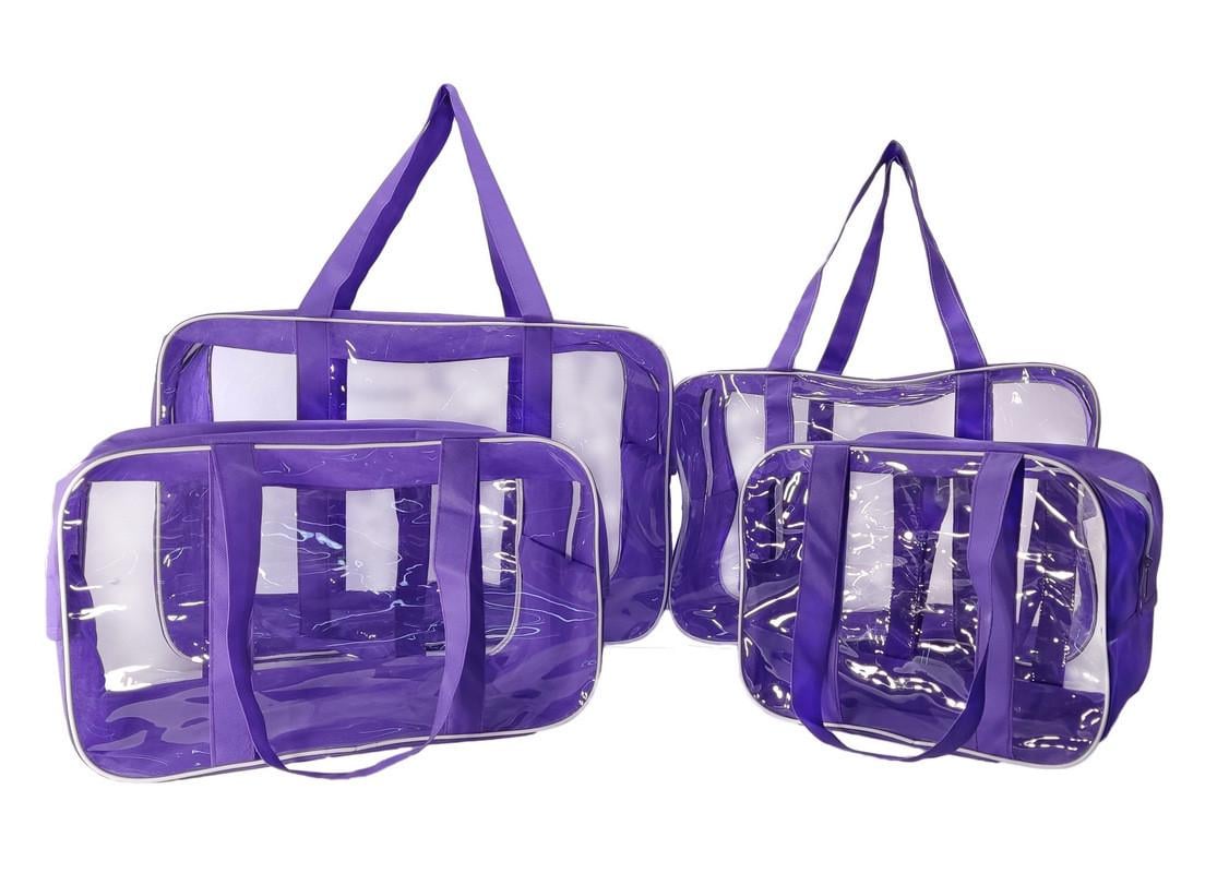 Набір сумок в пологовий будинок EcoNova 4 шт. S/M/XL/ XXL Фіолетовий (1482278645)