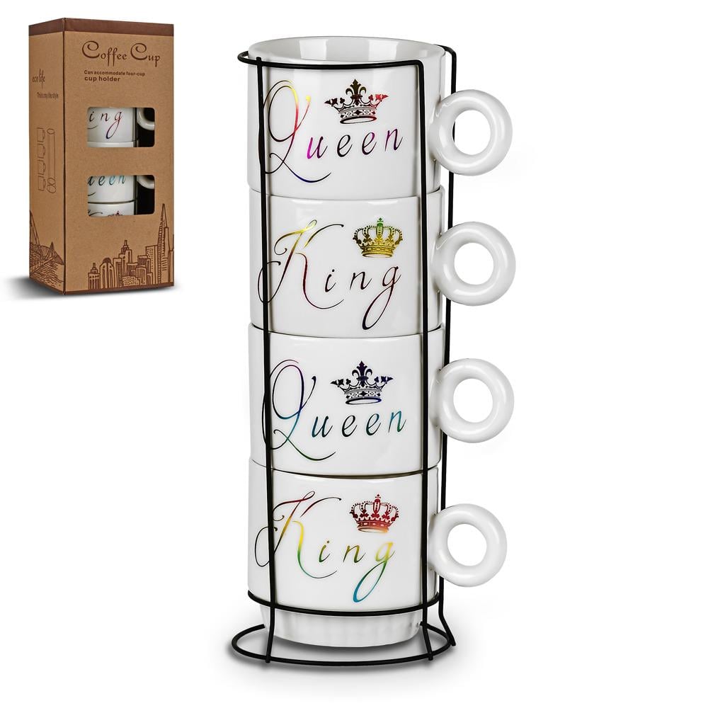 Чашки на подставке King/Queen 5 пр. 250 мл (R32773)