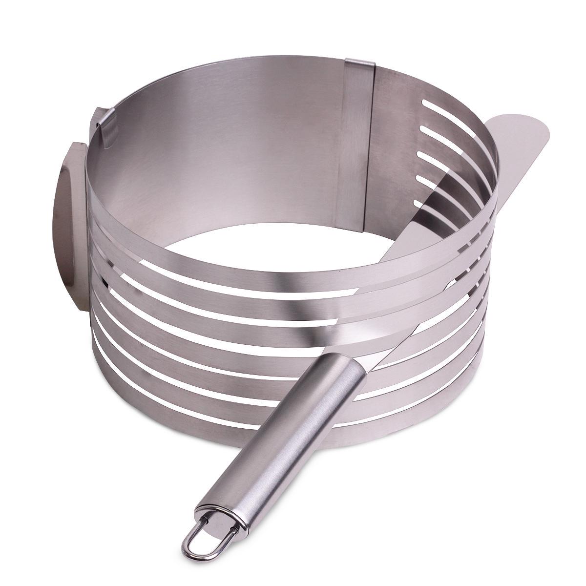 Форма для бисквита Kamille с ножом регулируемая Ø 15x22 см (7788)