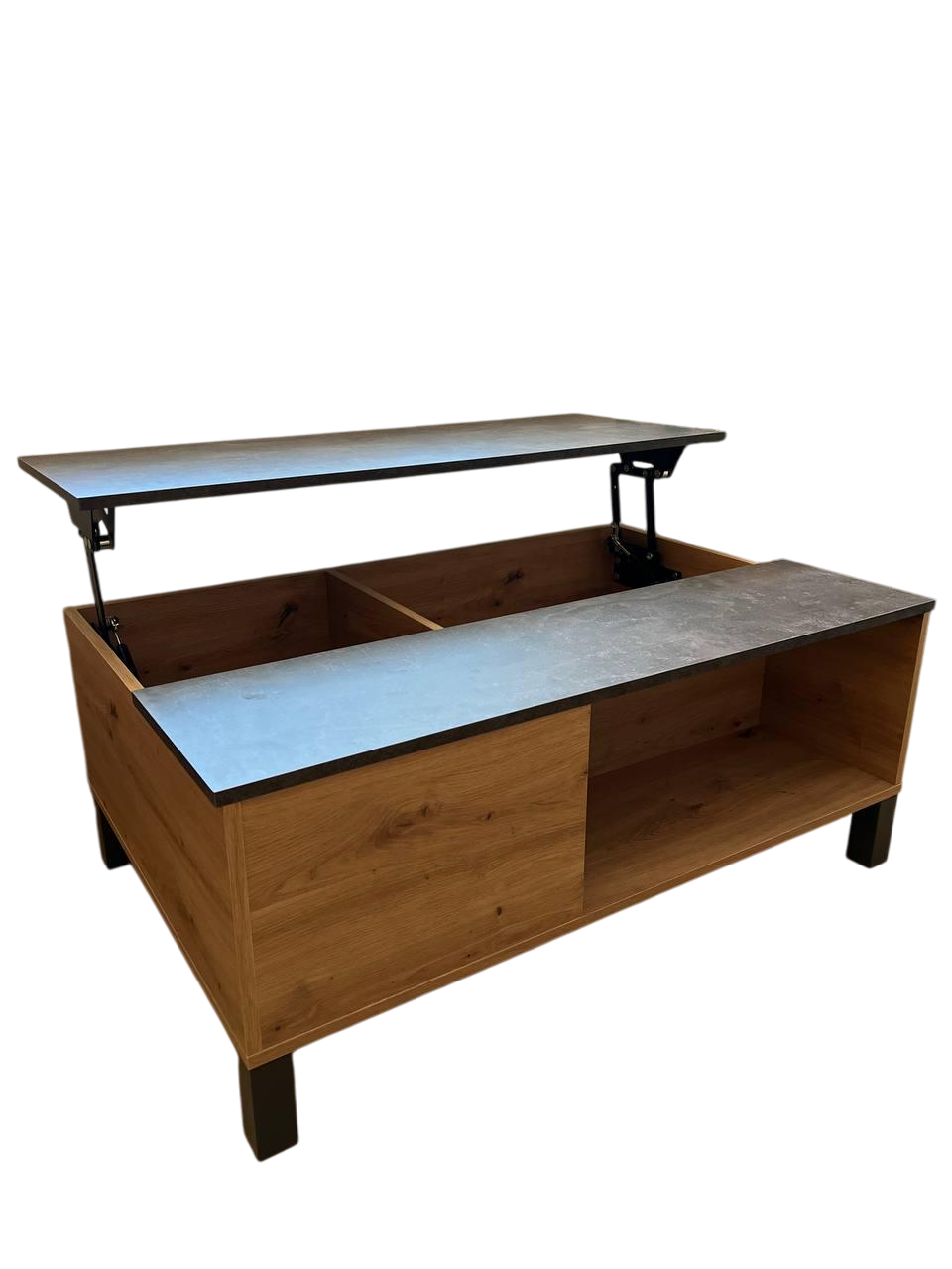 Журнальный столик-трансформер KOMO 2 Бетон темный/дуб артизан (ART2137) Журнальный столик-трансформер KOMO 2 Бетон темный/дуб артизан (ART2137)