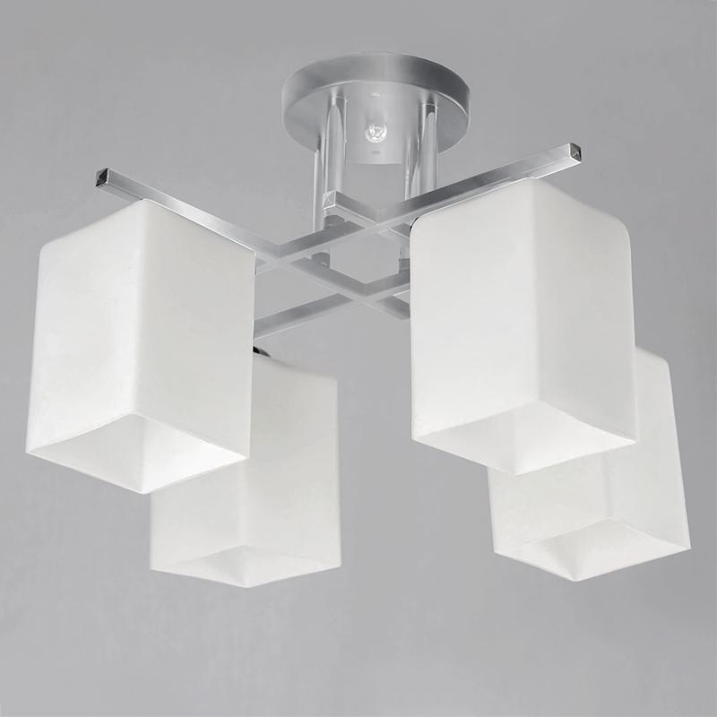 Люстра потолочная Light House NM-15321/4 CR+WT на четыри лампы Хром