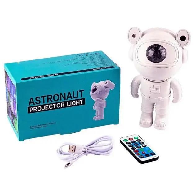 Нічник-проектор зоряного неба лазерний Астронавт з місяцем RGB із Bluetooth та слотом SD (D183 km)