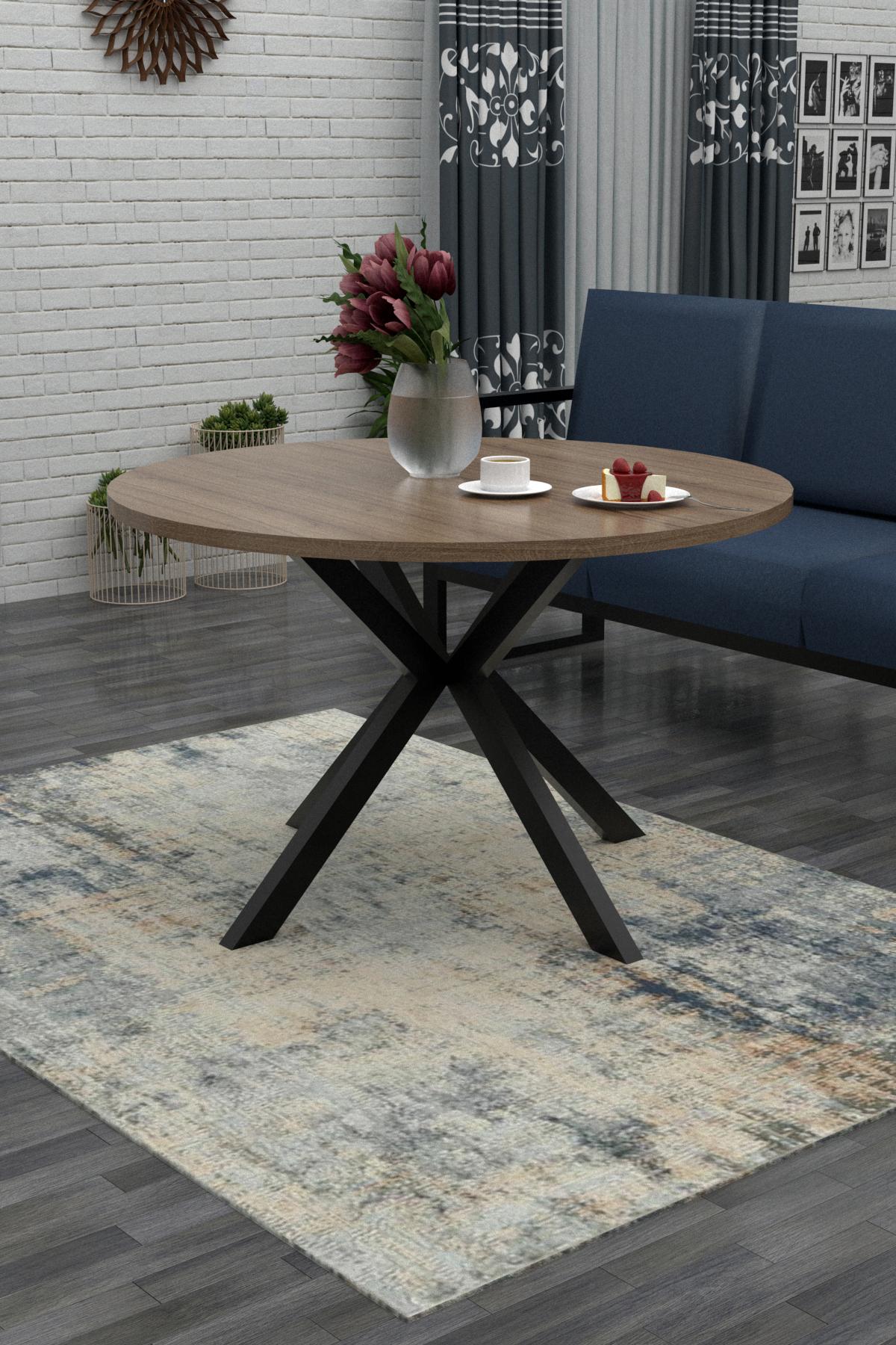 Обеденный стол EcoLoft Лофт Камея DSP-1144 Коричневый (23506207)