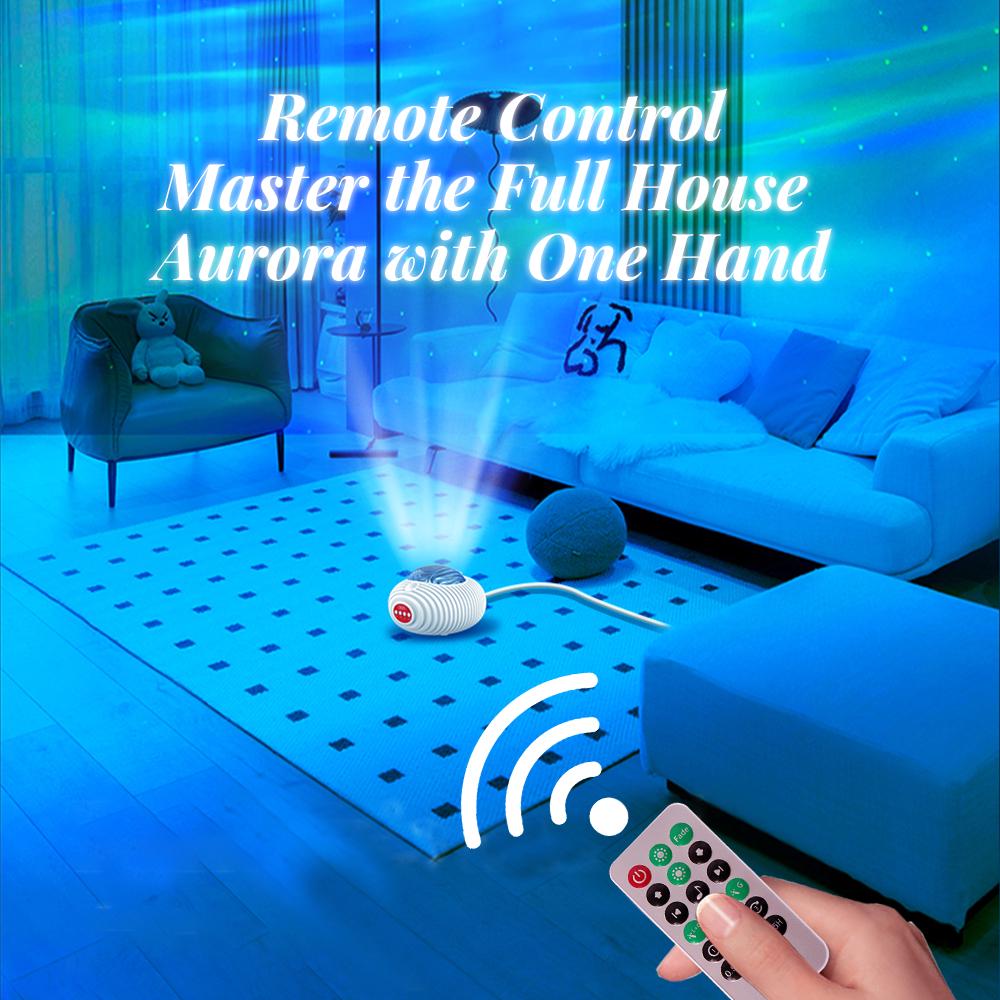 Ночник-проектор Северное сияние XO YH12 Northern Lights с Bluetooth колонкой - фото 10