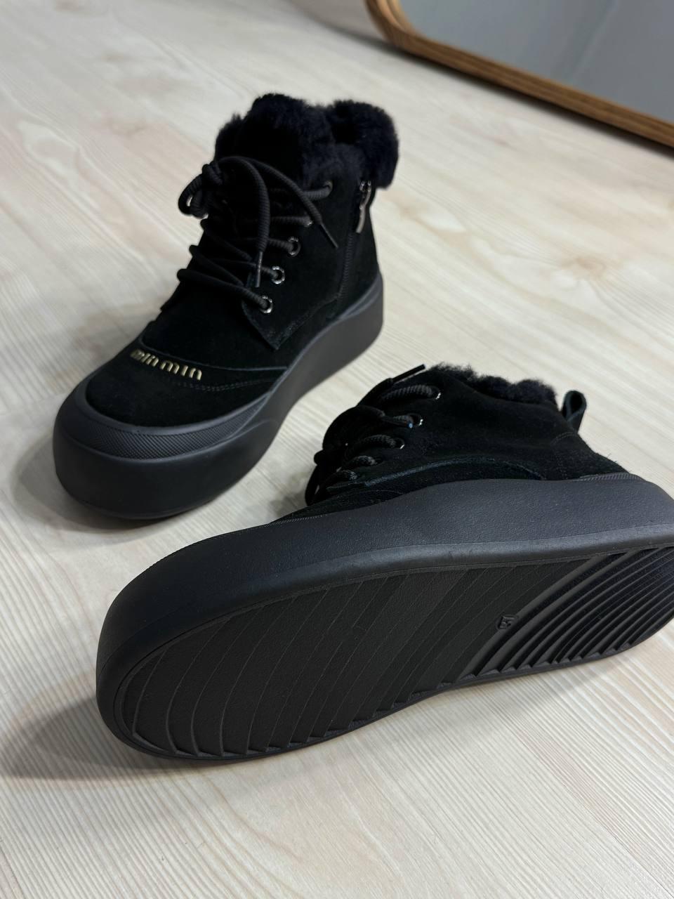 Черевики жіночі Hengji 677-1 замшеві високі кеди на хутрі р. 40 Чорний (5733) - фото 7 Черевики жіночі Hengji 677-1 замшеві високі кеди на хутрі р. 40 Чорний (5733) - фото 7