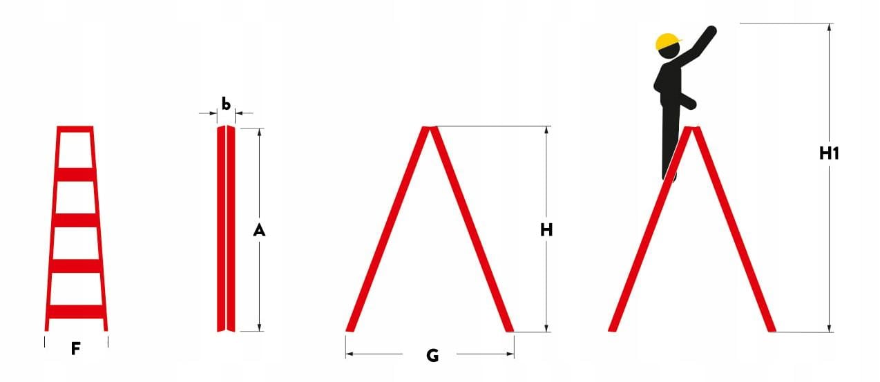 Лестница двухсторонняя алюминиевая Higher 2х3 125 кг (12804861) - фото 8