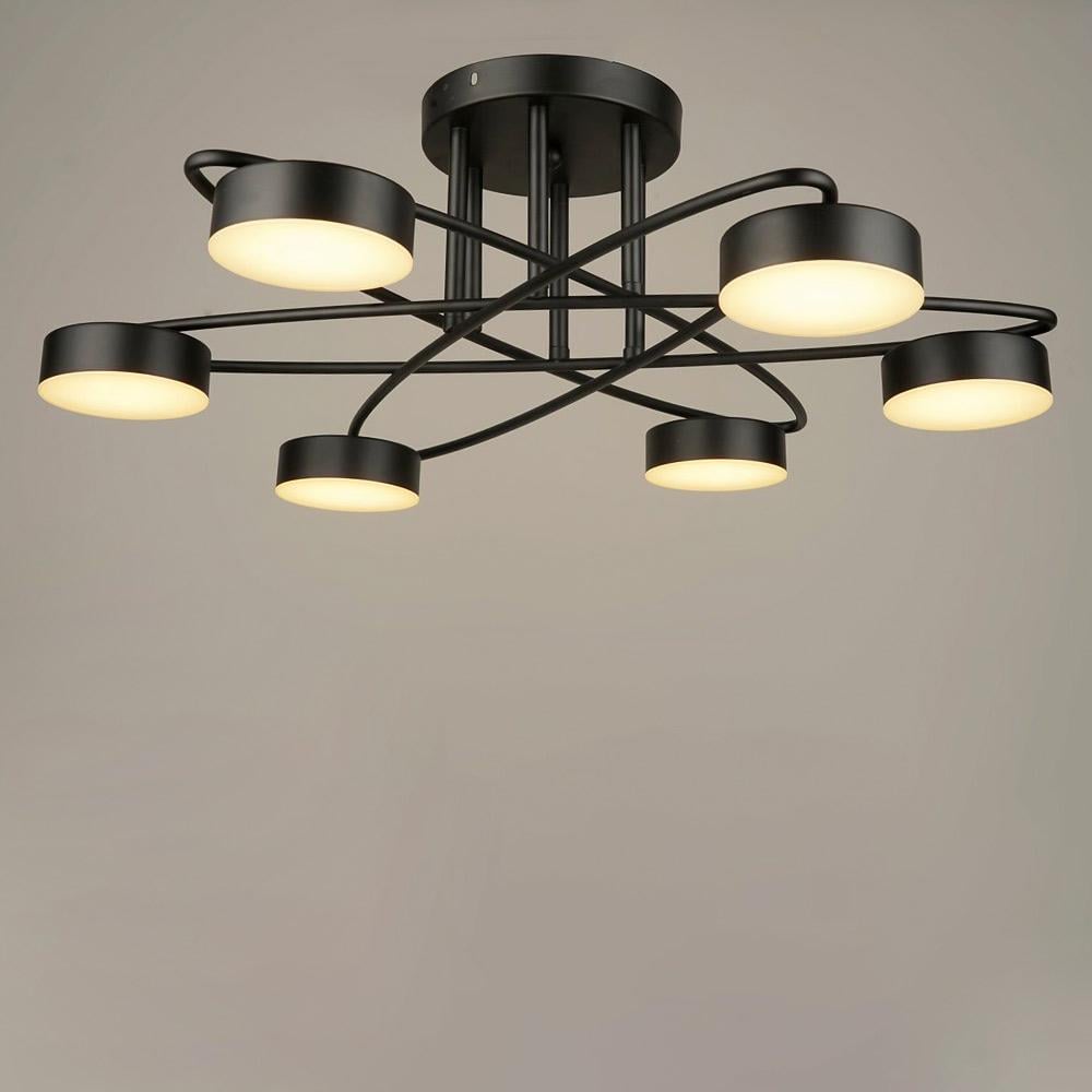 Люстра потолочная LED Light House SRS-19544/6 BK 84W Черный