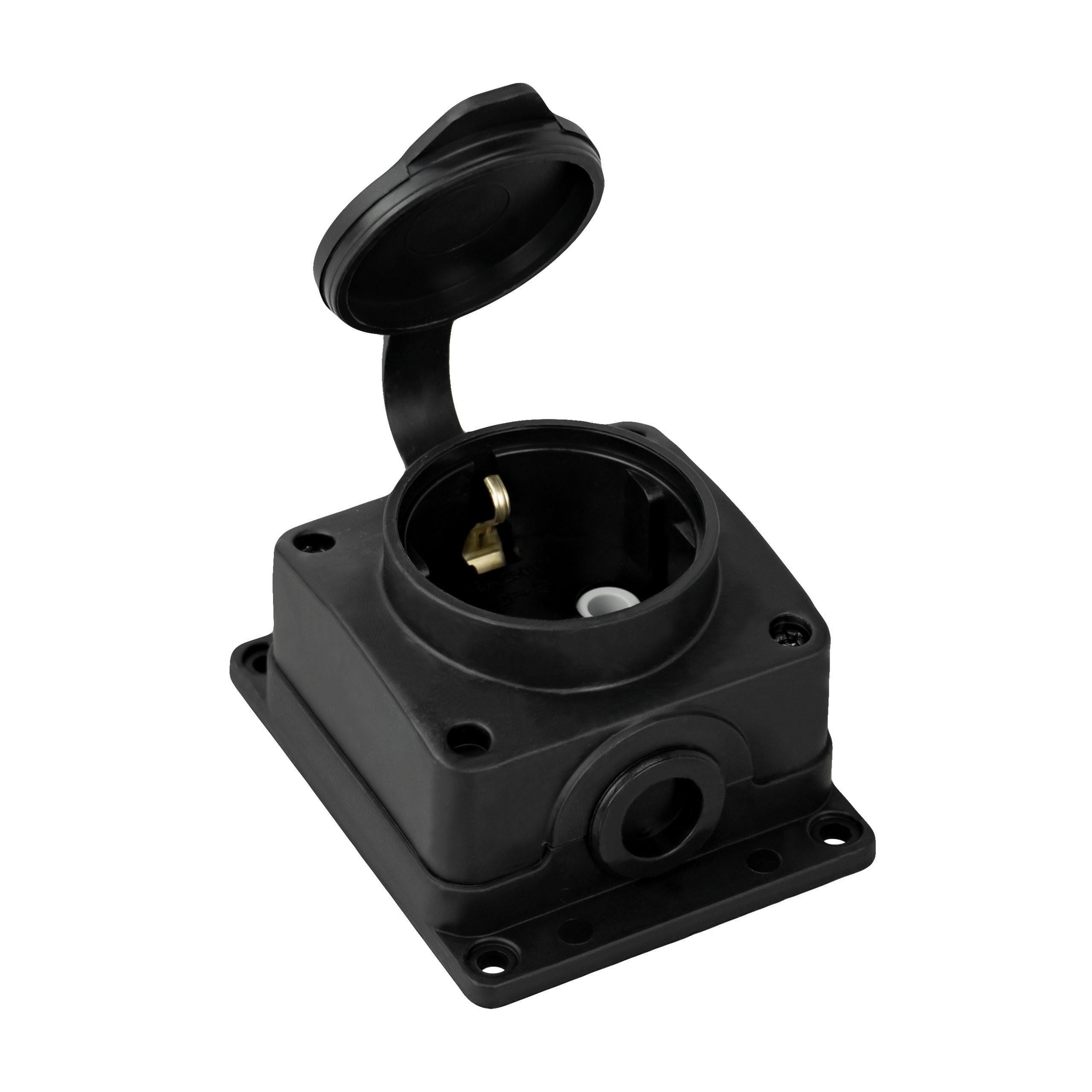 Колодка одинарна каучукова HOROZ ELECTRIC 16A 250V Чорний (220-000-101) Колодка одинарна каучукова HOROZ ELECTRIC 16A 250V Чорний (220-000-101)