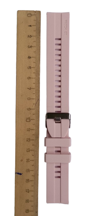 Ремінець для годинника силіконовий 180х22 мм Пудра (3771) - фото 3 Ремінець для годинника силіконовий 180х22 мм Пудра (3771) - фото 3