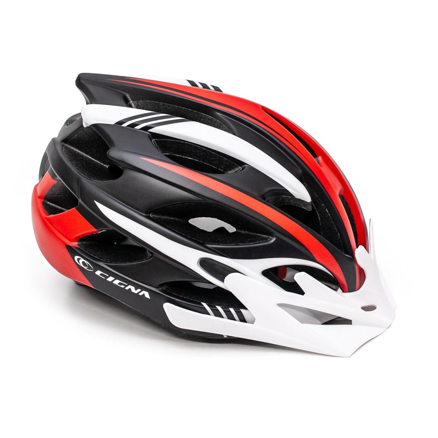 Шлем велосипедный CIGNA WT-016 с белым козырьком L р. 58-61