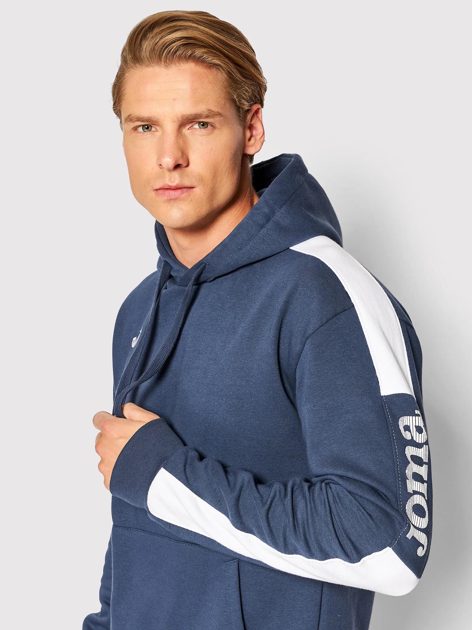 Реглан Joma 102238.332 Street Hoodie M Navy/White (8424309581862) - фото 4