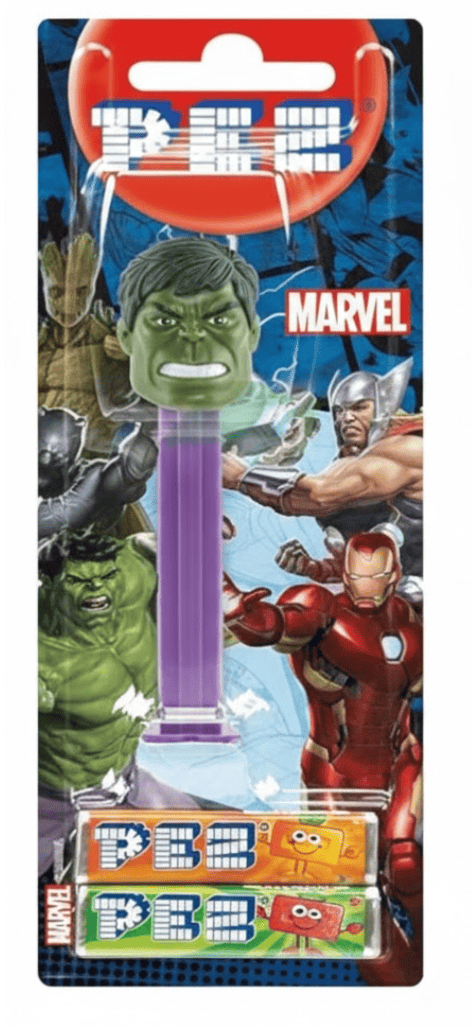 Диспенсер с конфетами Pez Marvel Collection Халк 17 г (2899463499)