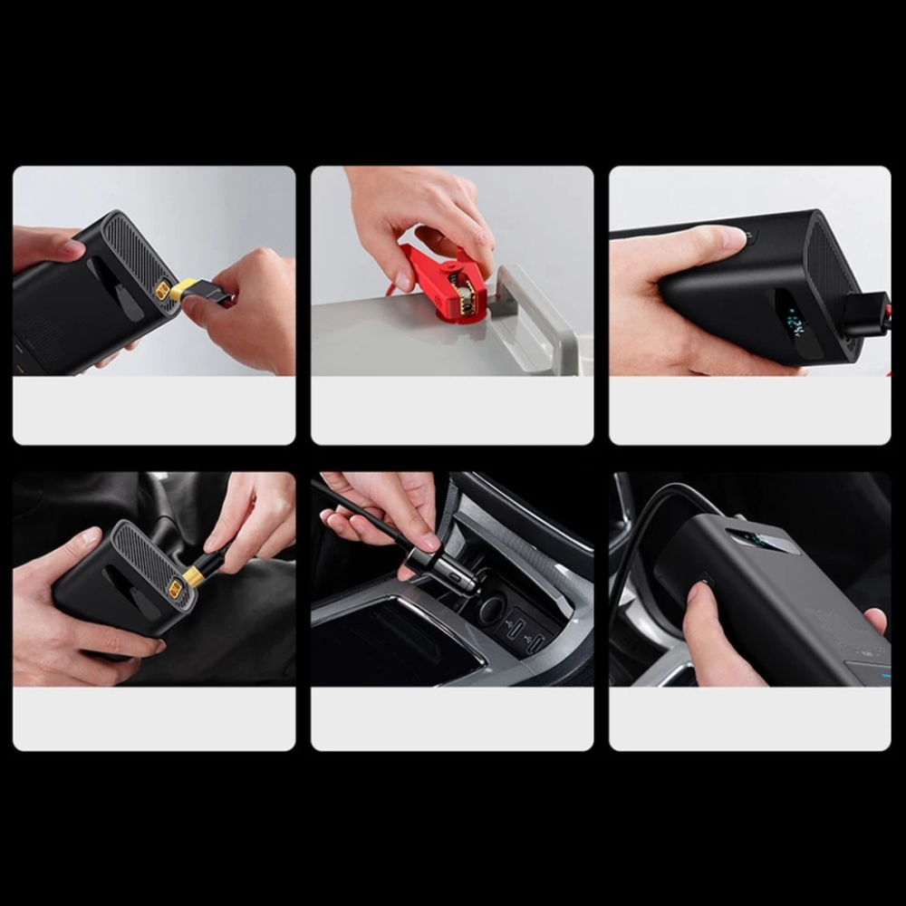 Автомобільний інвертор напруги BASEUS Inverter 2 розетки 500W 12/220V (CGNB000101) - фото 5