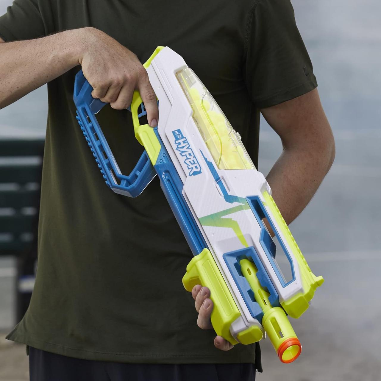 Помповый бластер стреляет шариками Nerf Hyper Bundle Siege-50 - фото 4 Помповый бластер стреляет шариками Nerf Hyper Bundle Siege-50 - фото 4