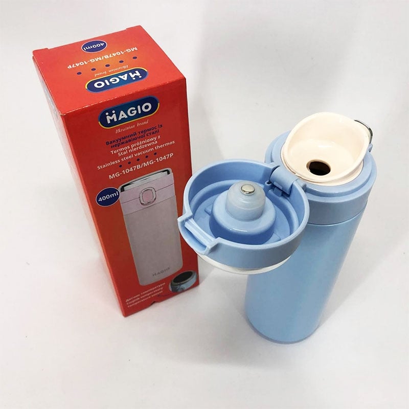 Термос Magio MG-1047B SMART вакуумний 400 мл Blue (23252070) - фото 6 Термос Magio MG-1047B SMART вакуумний 400 мл Blue (23252070) - фото 6