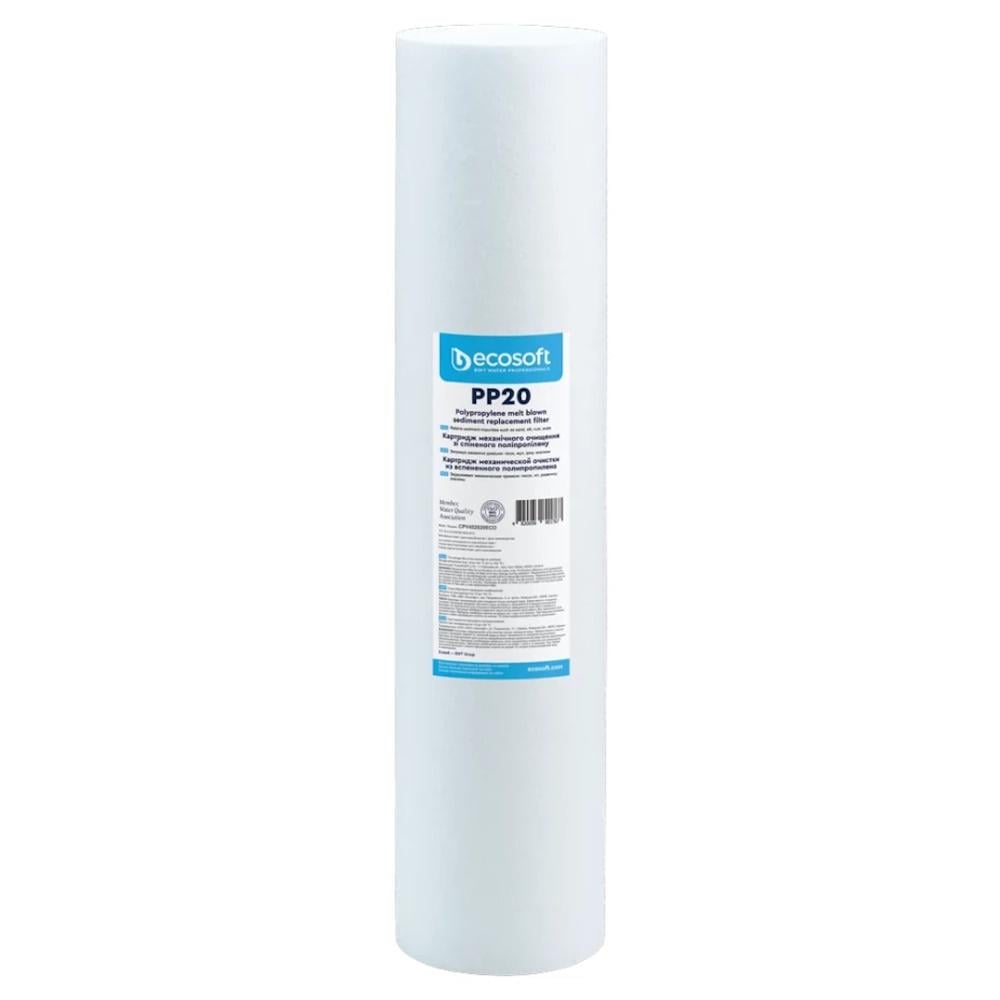 Картридж для фільтрів води Ecosoft CPV45205ECO зі спіненого поліпропілену BB20 4,5"x20" 5 мкм (AKD54796)