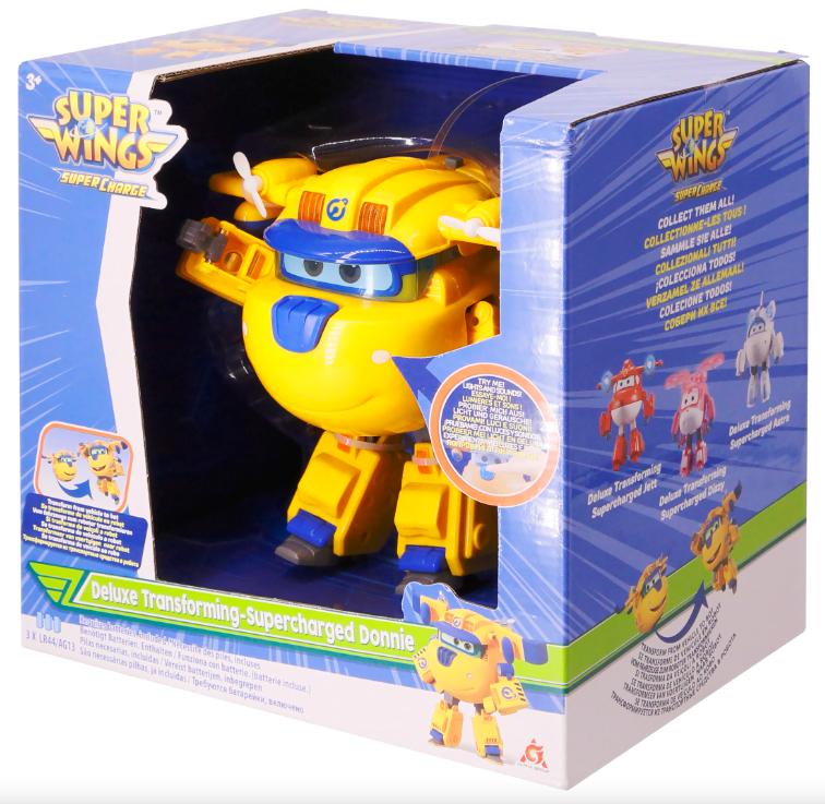 Детская игровая фигурка Super Wings Transforming-Supercharge Donnie со светом и звуком (EU740432) - фото 3