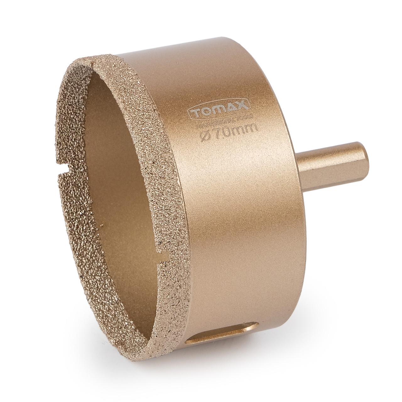 Коронка для плитки/керамогранита TOMAX 70 мм алмазная (1465335372) - фото 1