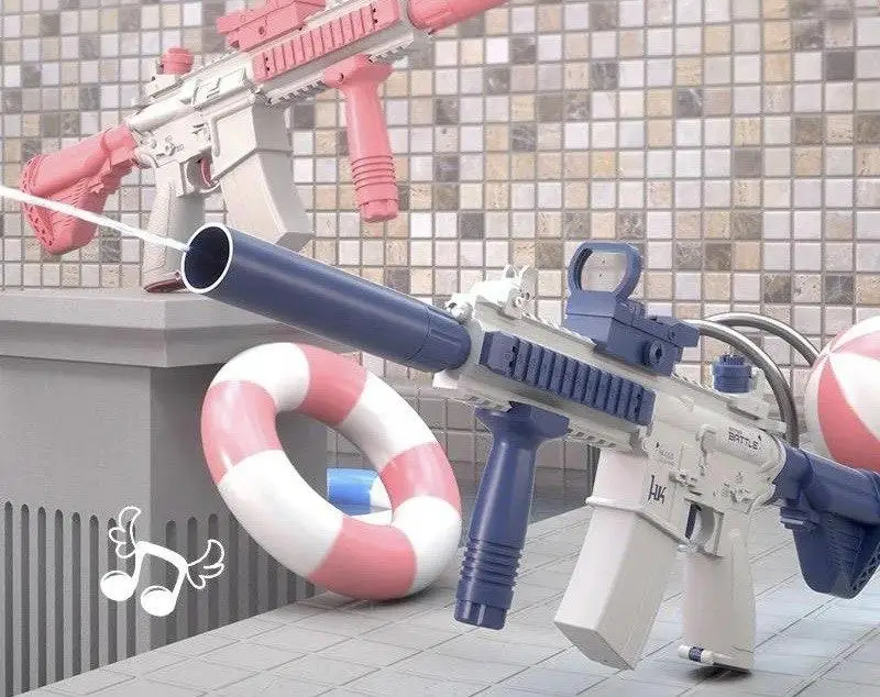 Автомат Water Gun M416 акумуляторний/водяний/електричний з прицілом Синій - фото 4