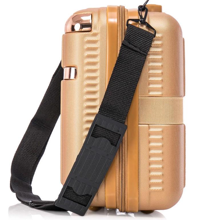 Кейс для косметики SEMI LINE 16 л Gold (T5663-2) - фото 3