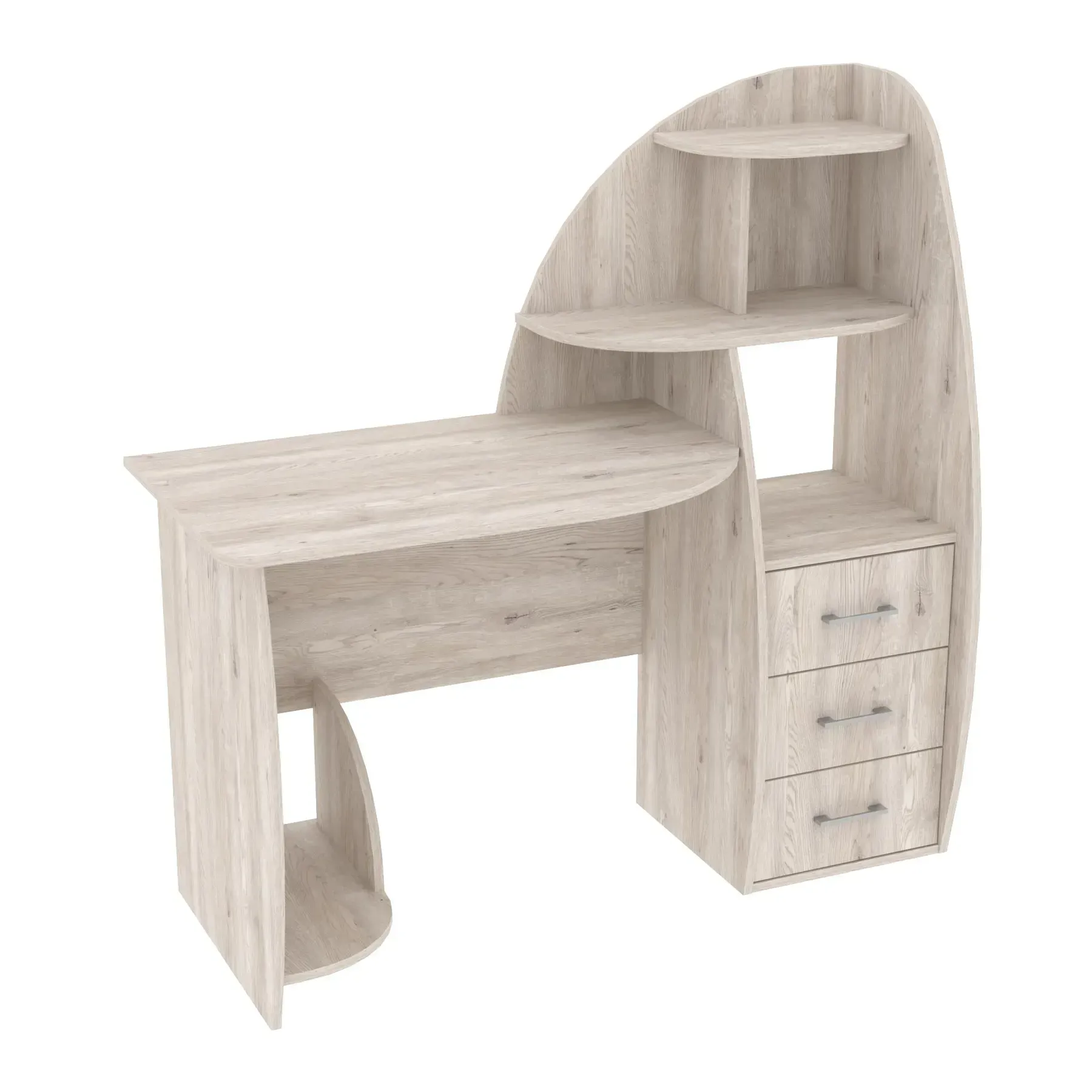 Стіл письмовий Kontinent СКП-2 №10 130х55х130 см Самоа Димчастий (81921058) - фото 1