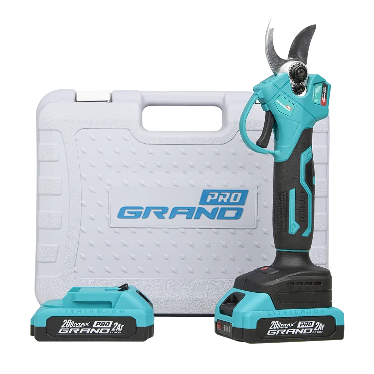 Секатор аккумуляторный Grand CA-20BL бесщеточный 2 АКБ кейс