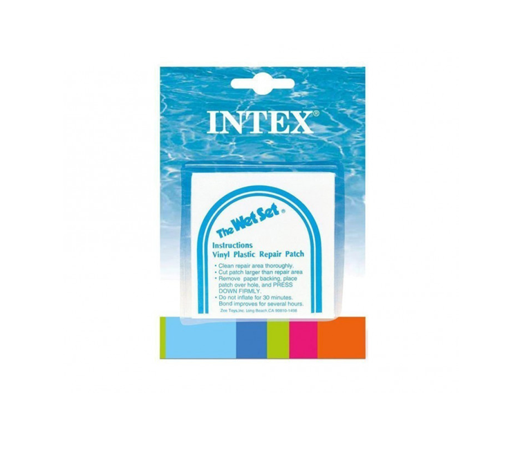 Комплект ремонтный Intex 59631 6 латок самоклеящийся для матрасов/бассейнов/кругов/лодок 7х7 см (59631)
