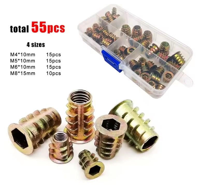 Гайки/муфти меблеві M4/M5/M6/M8 DIN 7965 Spec 55 шт. (SP-0678055) - фото 7