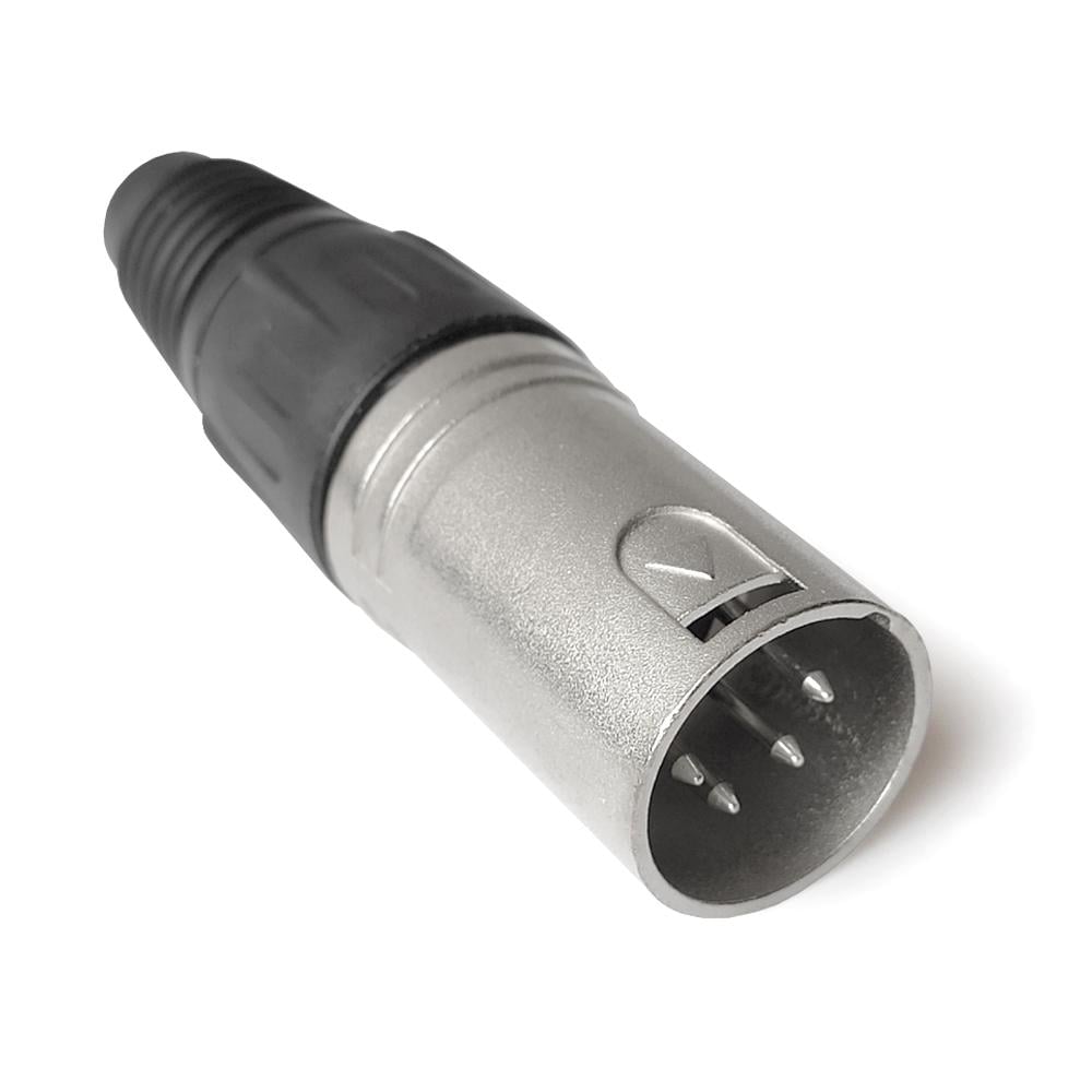 Кабельный разъем Moco XLR HFC4MXL штекер 4 контакта штекер папа Никель (10973624)