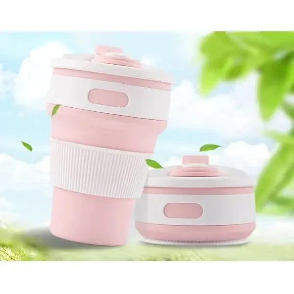 Чашка силиконовая SILICON MAGIC CUP с крышкой Розовый (7194) - фото 4 Чашка силиконовая SILICON MAGIC CUP с крышкой Розовый (7194) - фото 4