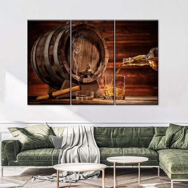 Модульная картина KIL Art Набор джентльмена из трех частей 128x81 см (M3_L_50)