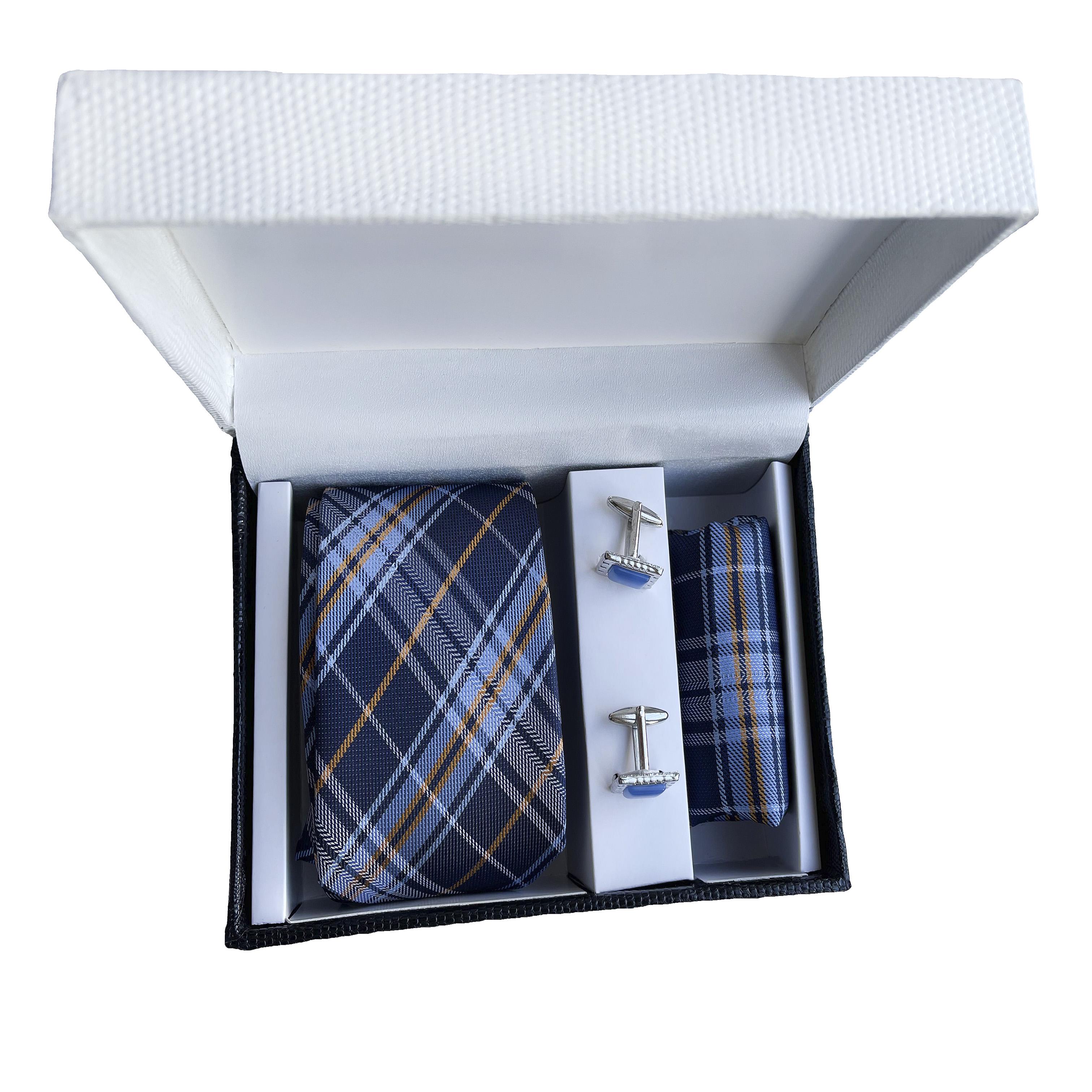 Подарочный мужской набор Silk Route галстук/запонки/платочек (757)