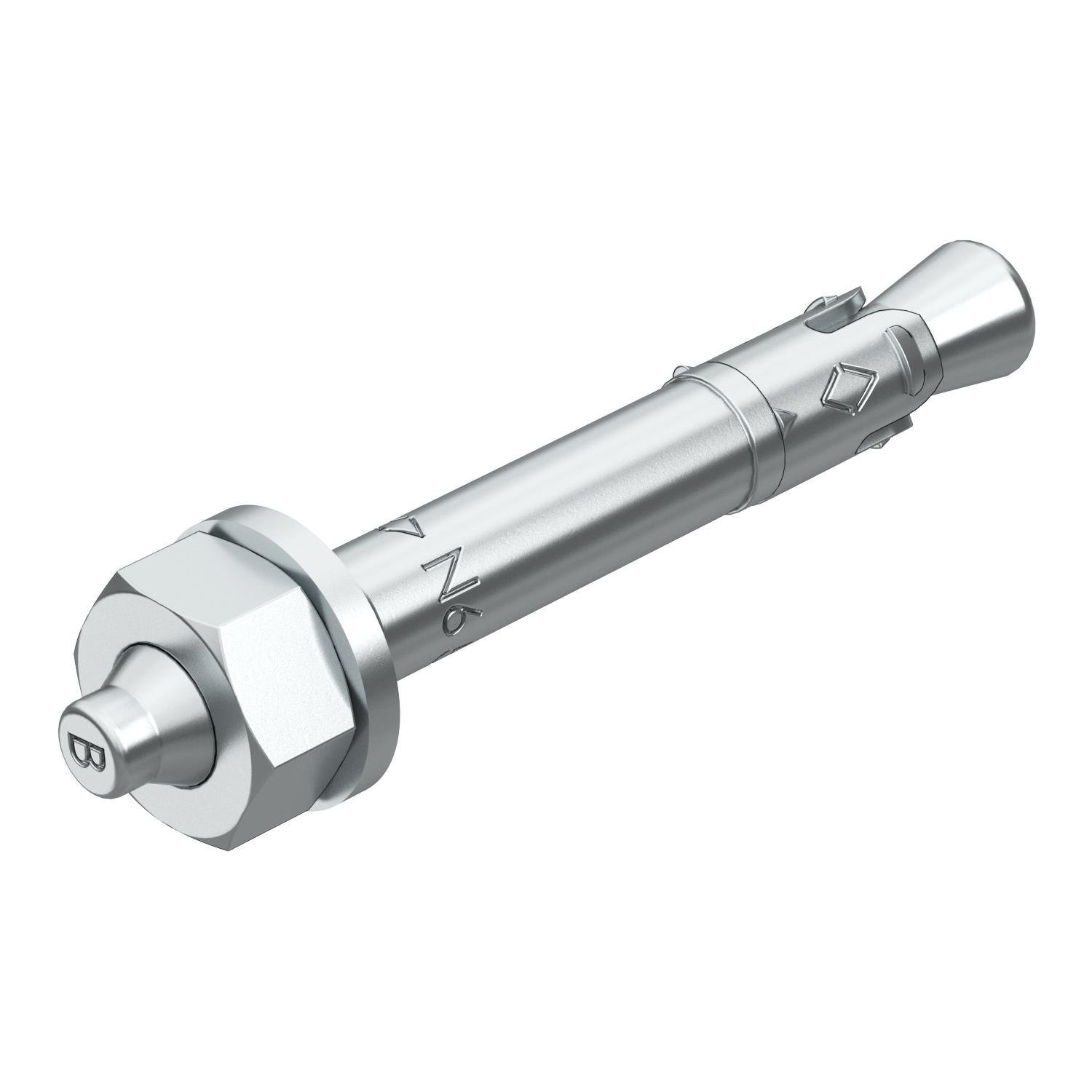 Анкер распорный с гайкой OBO Bettermann М6 6х40 мм прижим 10 мм оцинкованная сталь 1 шт. (3498396)