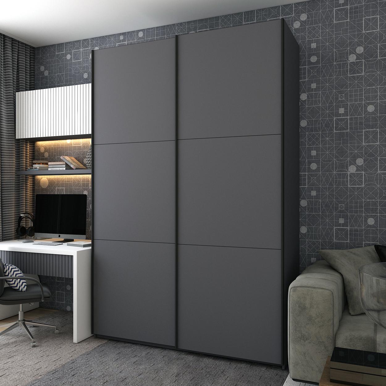 Шкаф-купе Doros G-Caiser 160х60х240 см Графитовый (42005085)