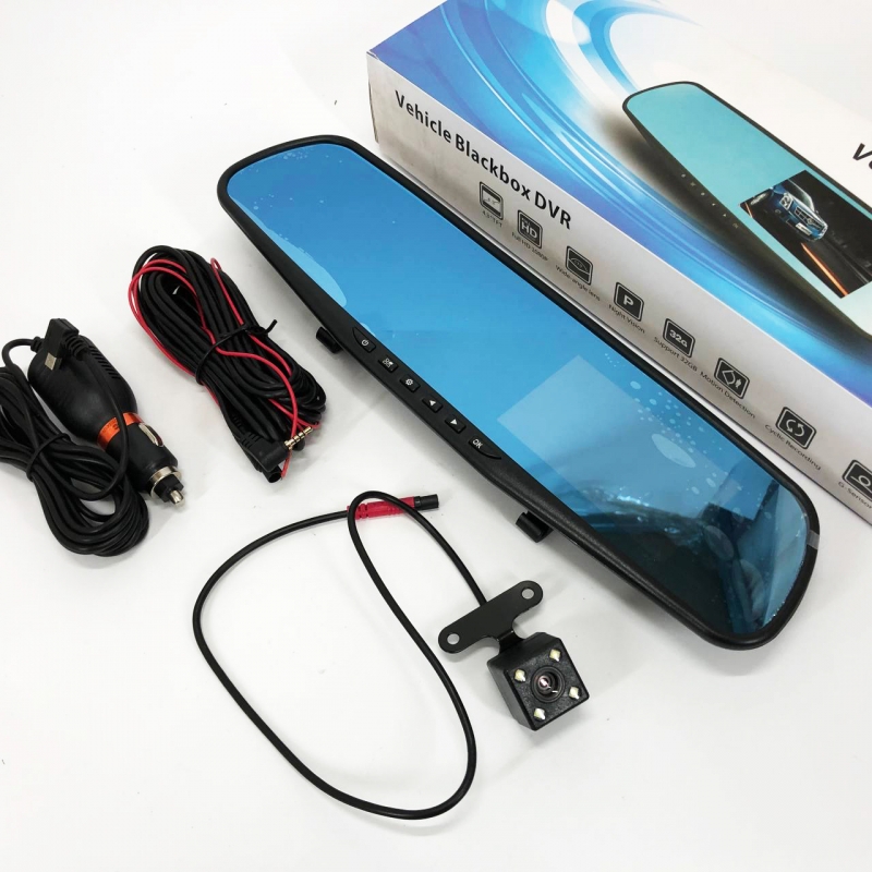 Видеорегистратор UKC L-9004 зеркало LCD 3,5" 1080P Full HD 2 камеры (tf7456) - фото 11 Видеорегистратор UKC L-9004 зеркало LCD 3,5" 1080P Full HD 2 камеры (tf7456) - фото 11