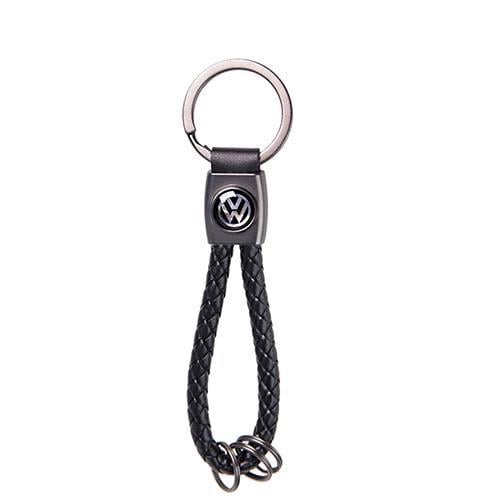 Брелок плетеный CN Volkswagen кожзам с кольцами (71910)