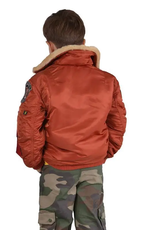 Куртка Alpha Industries Boys Maverick Jacket 2T Rust (YJM40105C1R2T) - фото 4