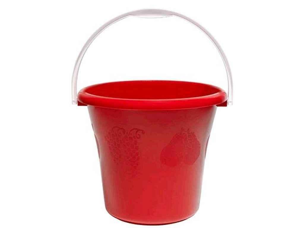 Ведро пластиковое Полимердеталь В-08 Фрукты пищевое без крышки 8 л (1067486)