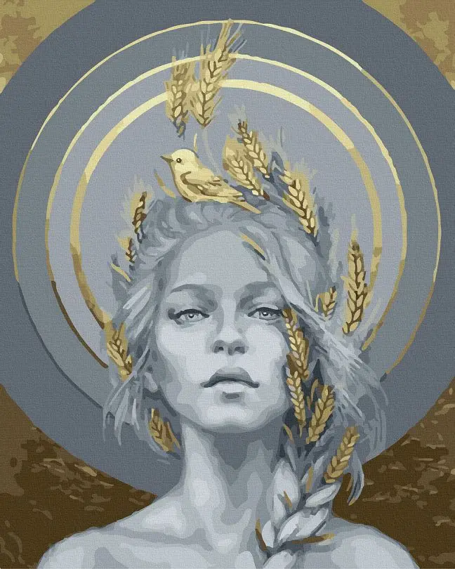 Картина по номерам Brushme Девушка с колосьями 40x50 см (BJX1063) Картина по номерам Brushme Девушка с колосьями 40x50 см (BJX1063)