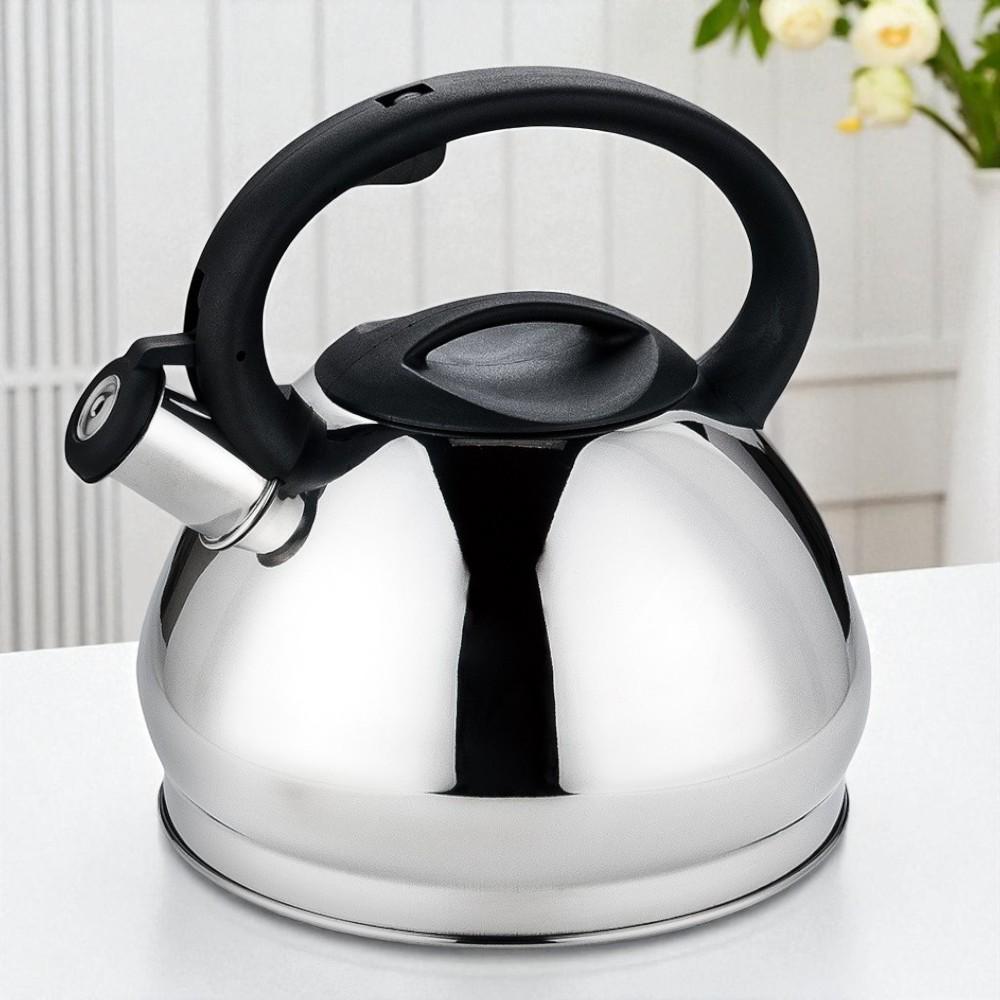 Чайник для плиты SimpleSteel с свистком нержавеющая сталь одинарное дно 3,5 л (03-MH-5179) - фото 7 Чайник для плиты SimpleSteel с свистком нержавеющая сталь одинарное дно 3,5 л (03-MH-5179) - фото 7